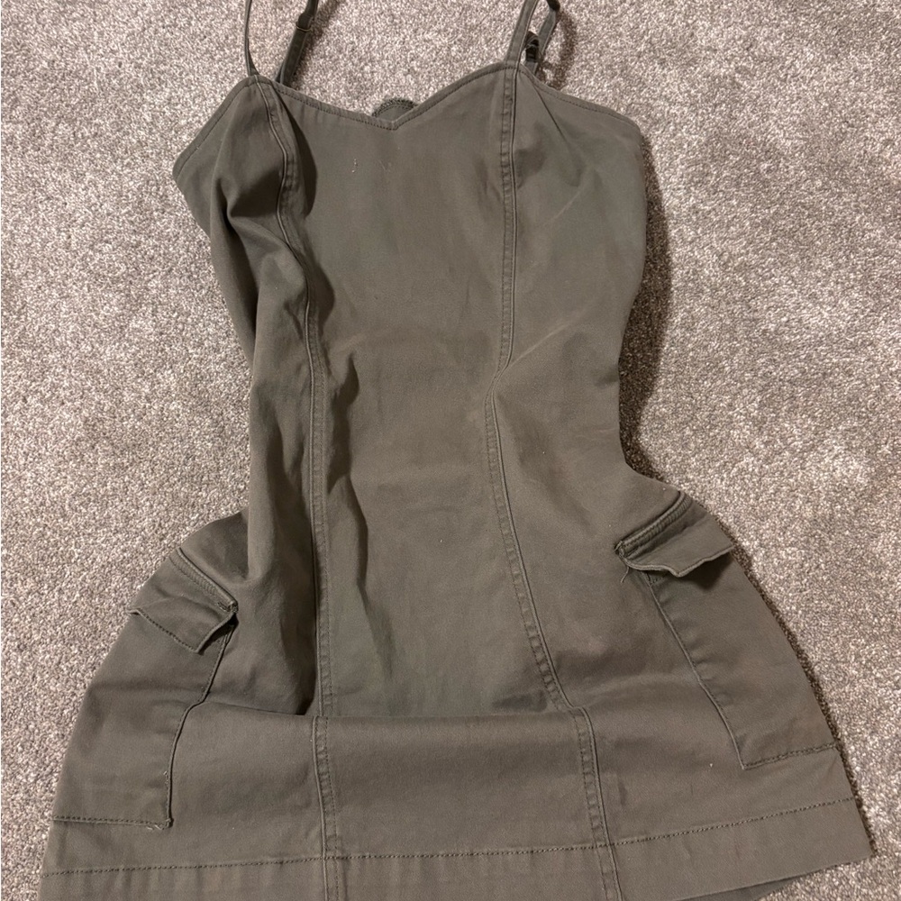 Olive Green Women's Dress